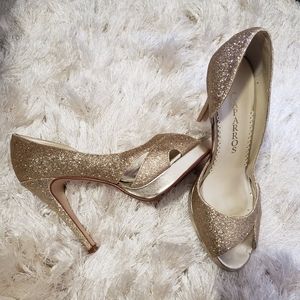 Gold Peep Toes and Sandles